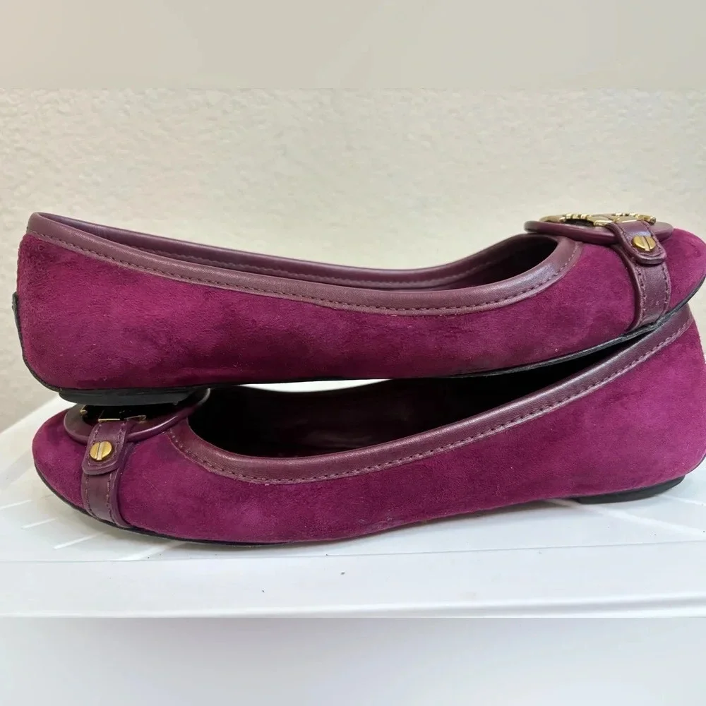 Tory Burch Aaden Flats in Red Wine